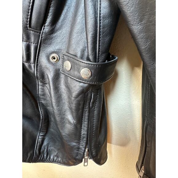 Joe Rocket Women’s Leather Motorcycle Jacket – Size XL – Heavy Duty Cruiser - Picture 4 of 14